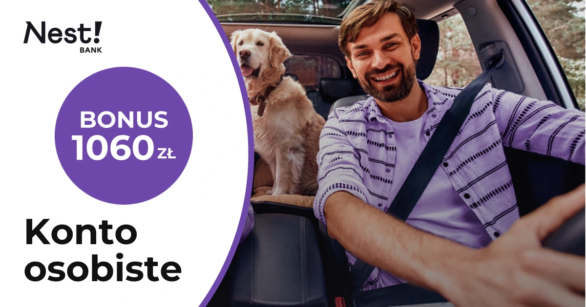 Promocja Nest Bank: do 1060 zł z darmowym Nest Kontem