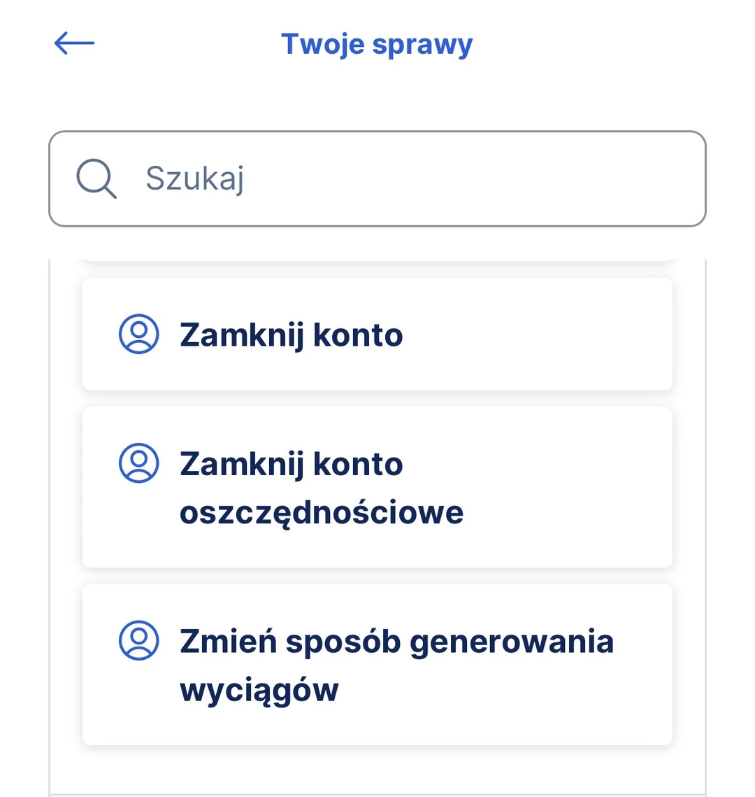 jak zamknąć konto w aplikacji Erste: Twoje sprawy, Zamknij konto